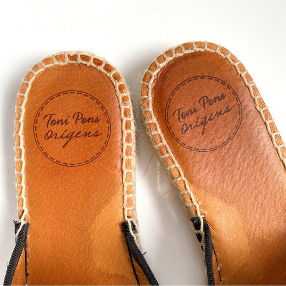 💕 TONI PONS ORIGENS PINK BLACK MULTI TWEED STITCHED ESPADRILLES! - Picture 7 of 16